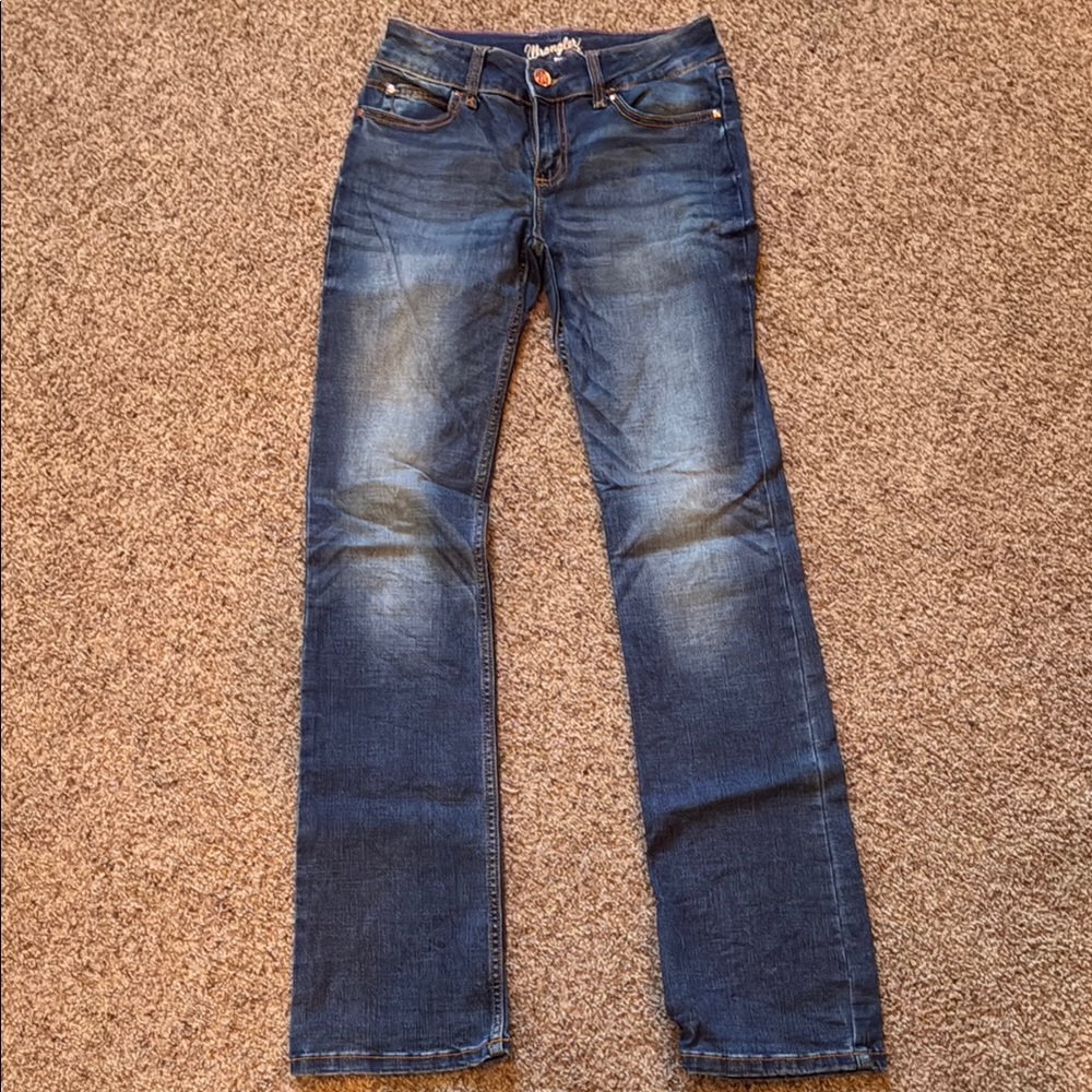 Wrangler Blue Boot Cut Jeans Classic Style